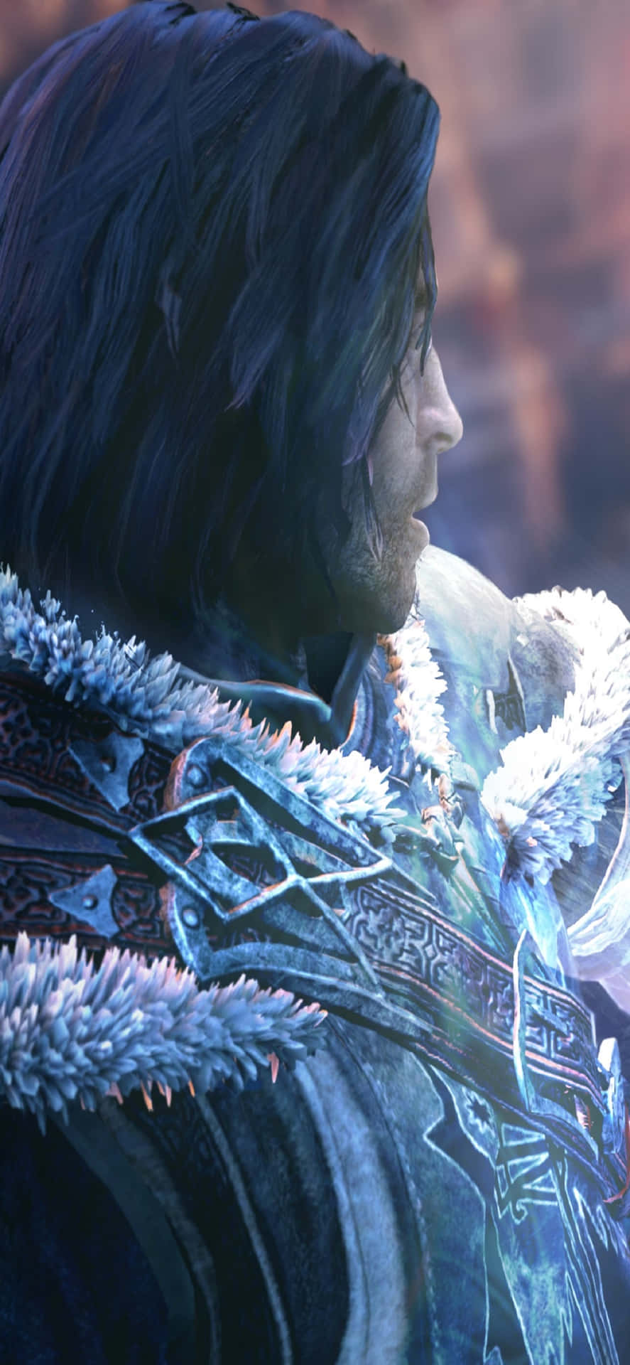 Frozen White Armor Iphone Xs Max Shadow Of Mordor Background