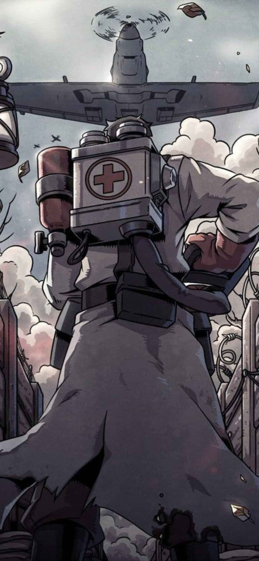 Medic Plane Iphone Xs Max Team Fortress 2 Background