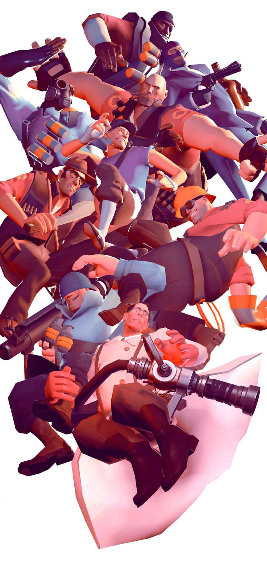 Iphone Xs MaxPortrait Red Team Fortress 2 Background