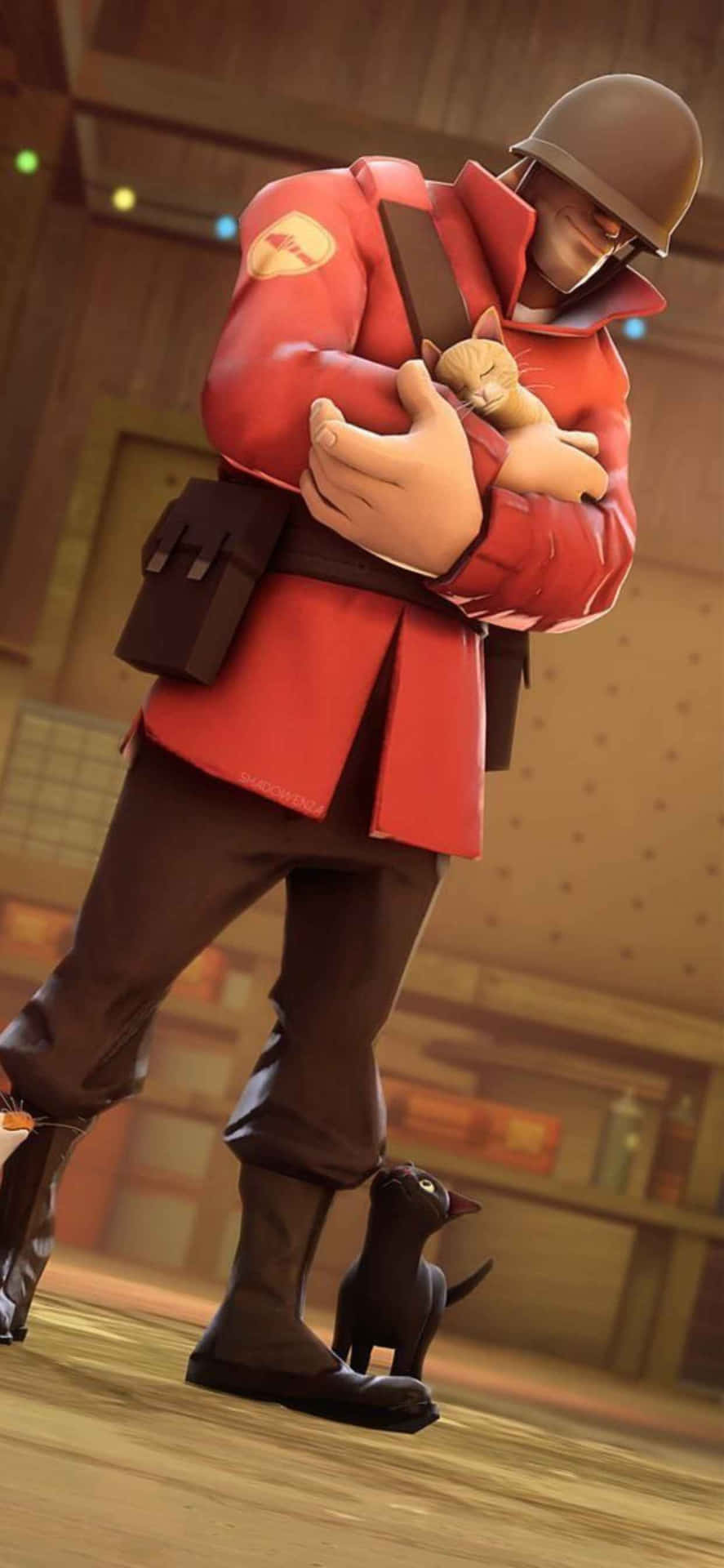 Iphone Xs Max Team Fortress 2 Portrait Red Soldier Background