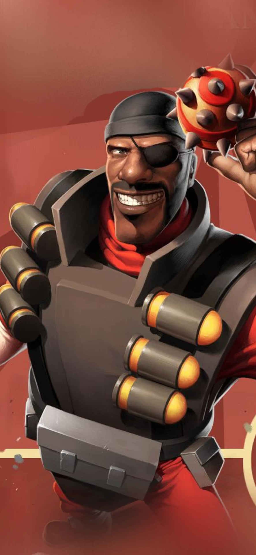 Team Red Demoman Iphone Xs Max Team Fortress 2 Background