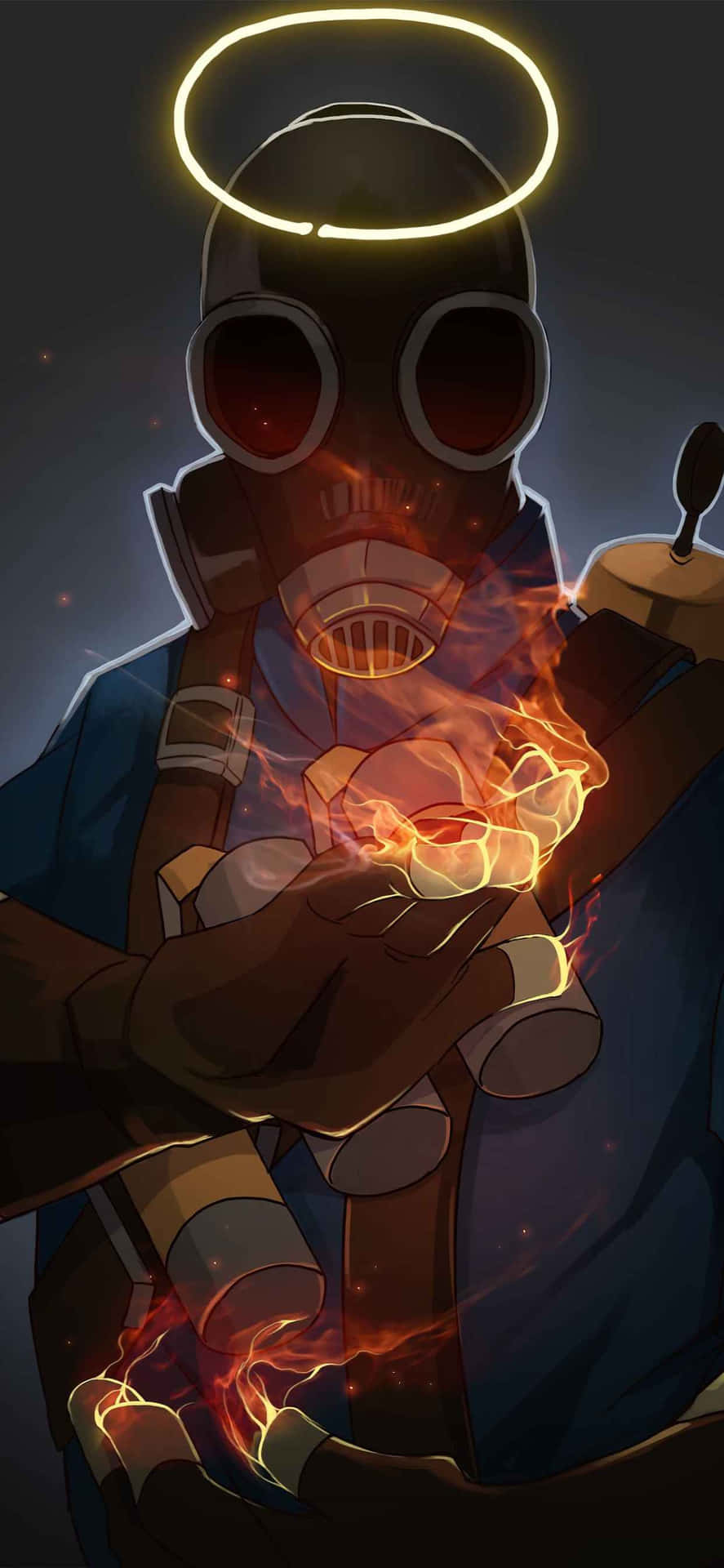 Blue Pyro Frame Iphone Xs Max Team Fortress 2 Background