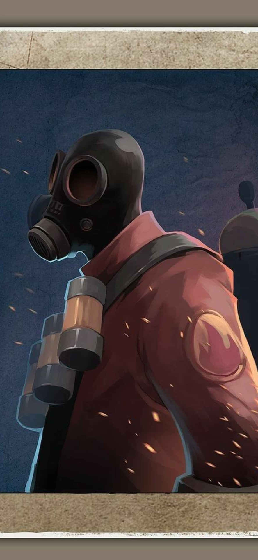 Red Pyro Character Iphone Xs Max Team Fortress 2 Background