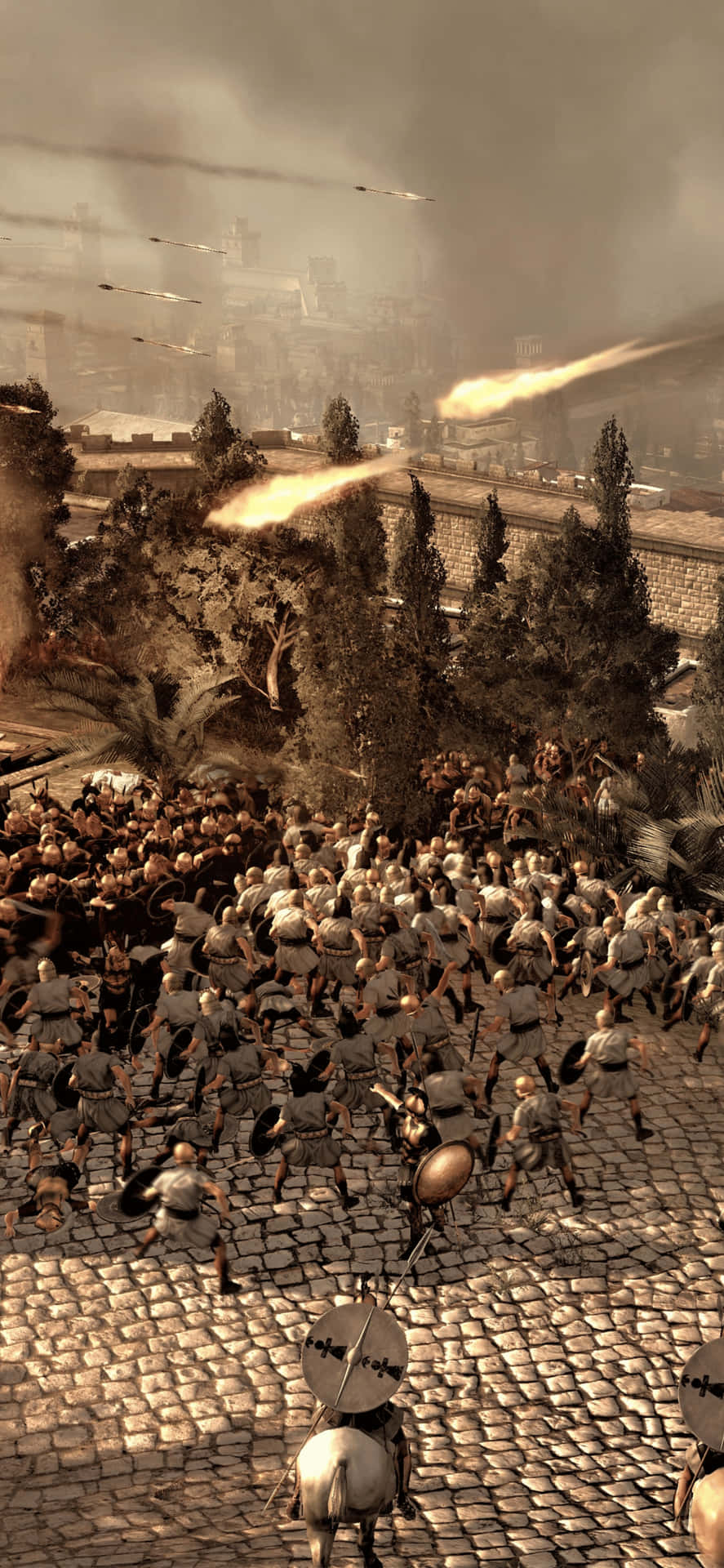 A Group Of Soldiers Are Fighting In A Battle