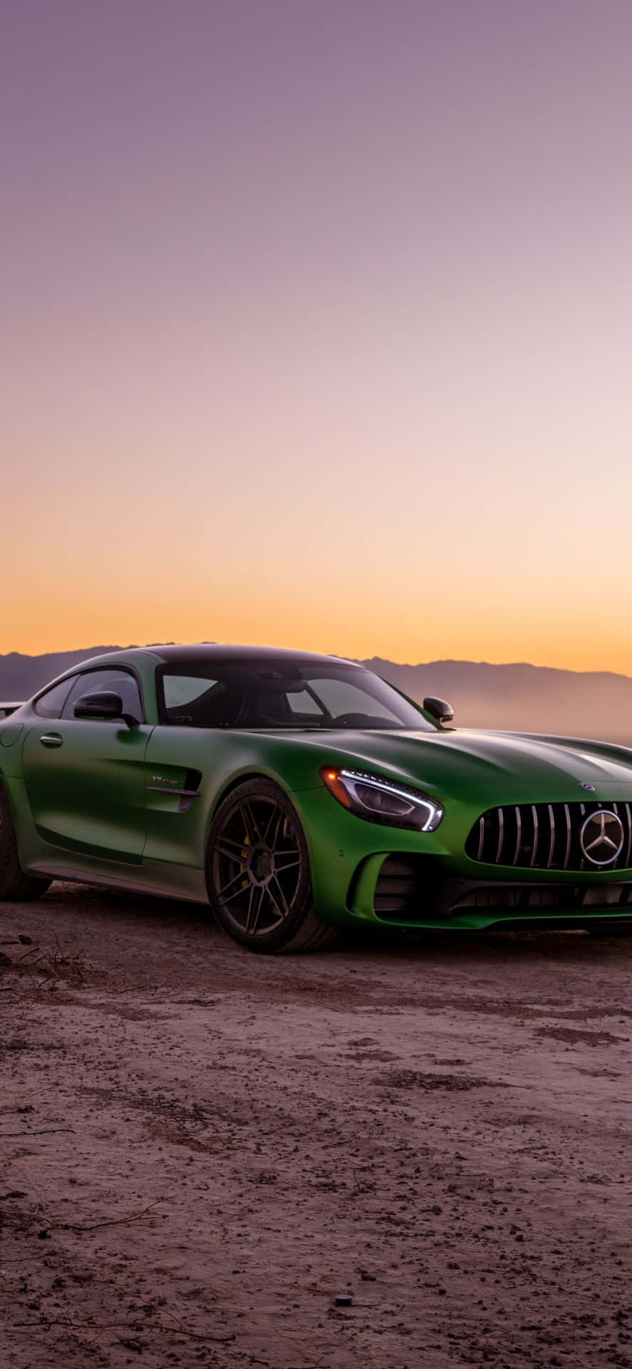 Strahlendgrüner Hintergrund Für Das Iphone Xs Mit Mercedes Amg