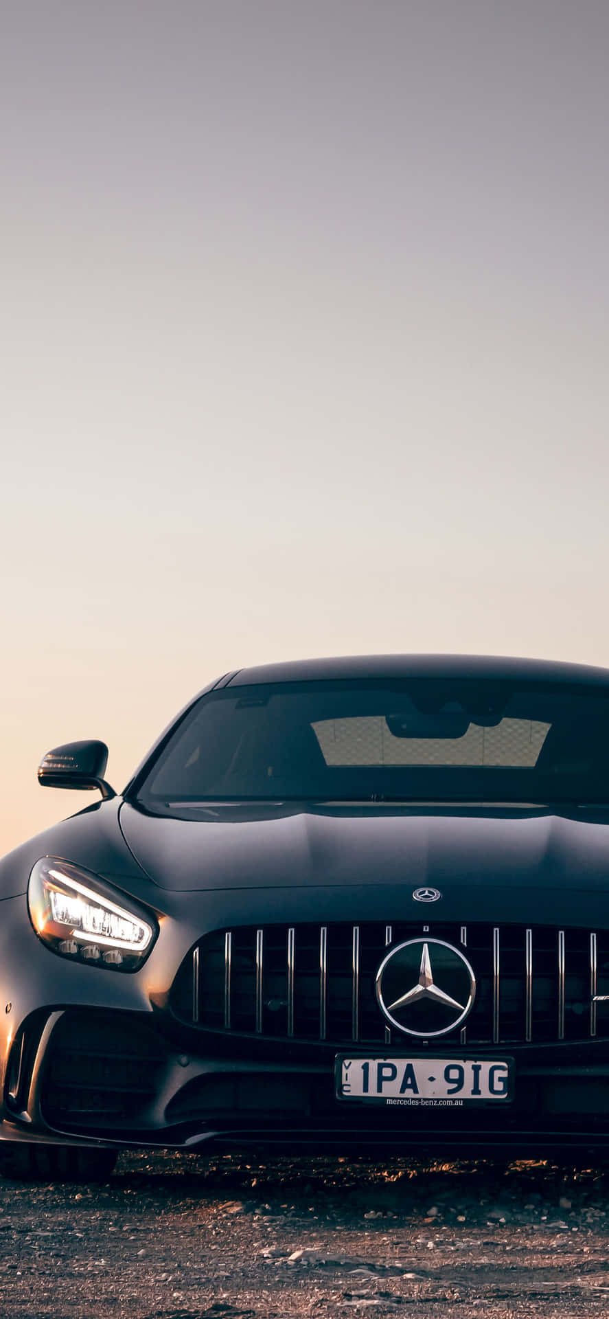 Svartiphone Xs Mercedes Amg Bakgrundsbild