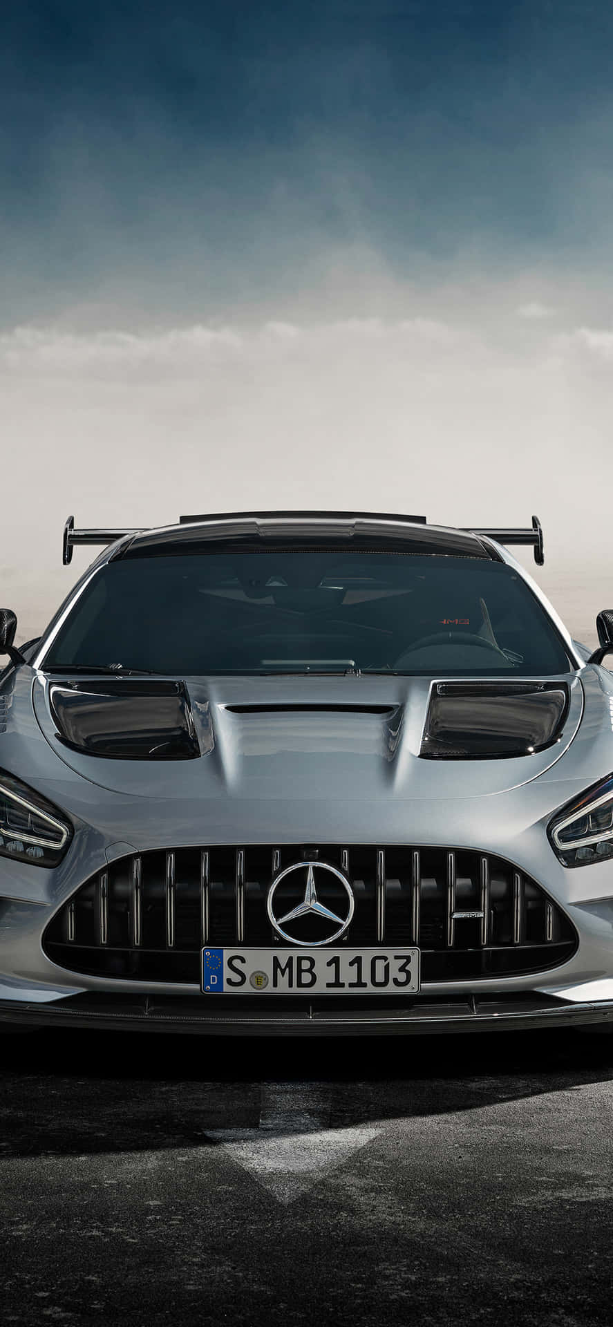 Silver Iphone Xs Mercedes Amg Background