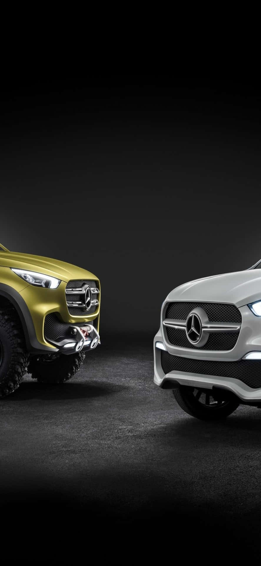 Iphone Xs Mercedes Background Two Mercedes-benz X-class Background