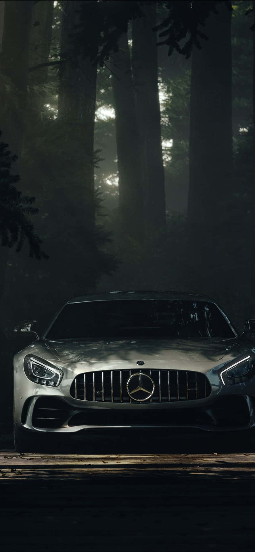 Iphone Xs Mercedes Background Light Grey Amg Gt Background