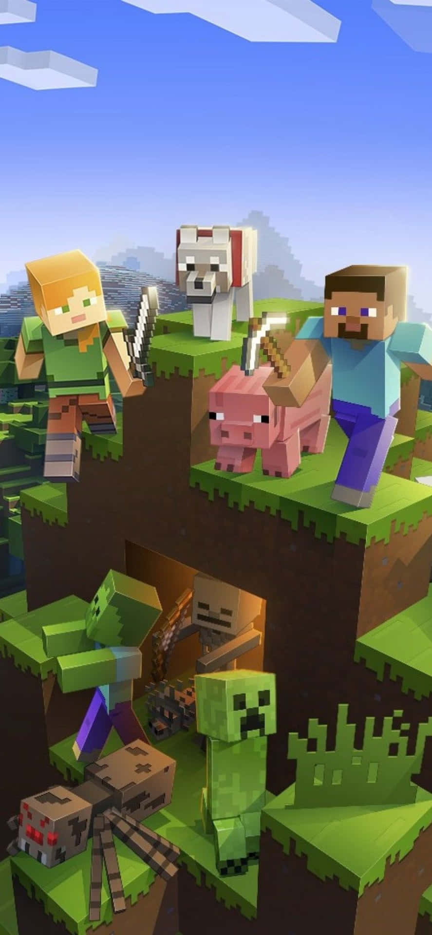 Upptäckdolda Världar Med Minecraft På Iphone Xs