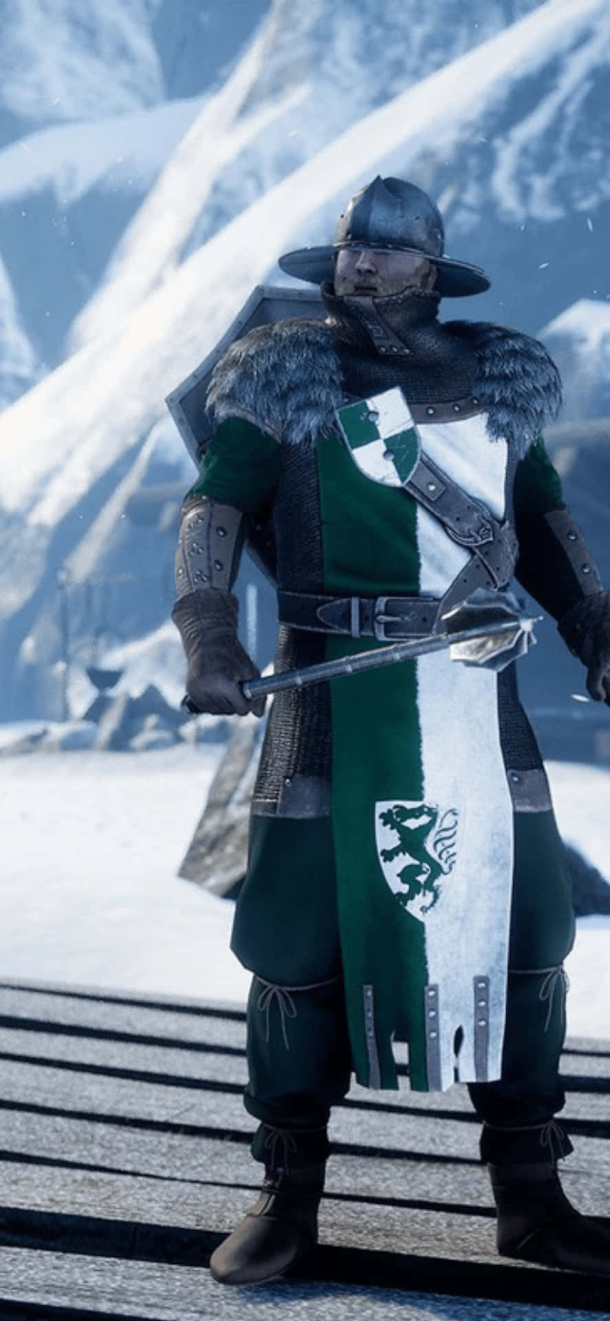 Snow Warrior Iphone Xs Mordhau Background