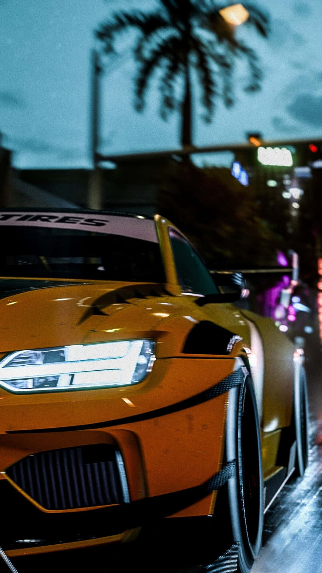 Iphone Xs Need For Speed Payback Background Yellow Bugatti