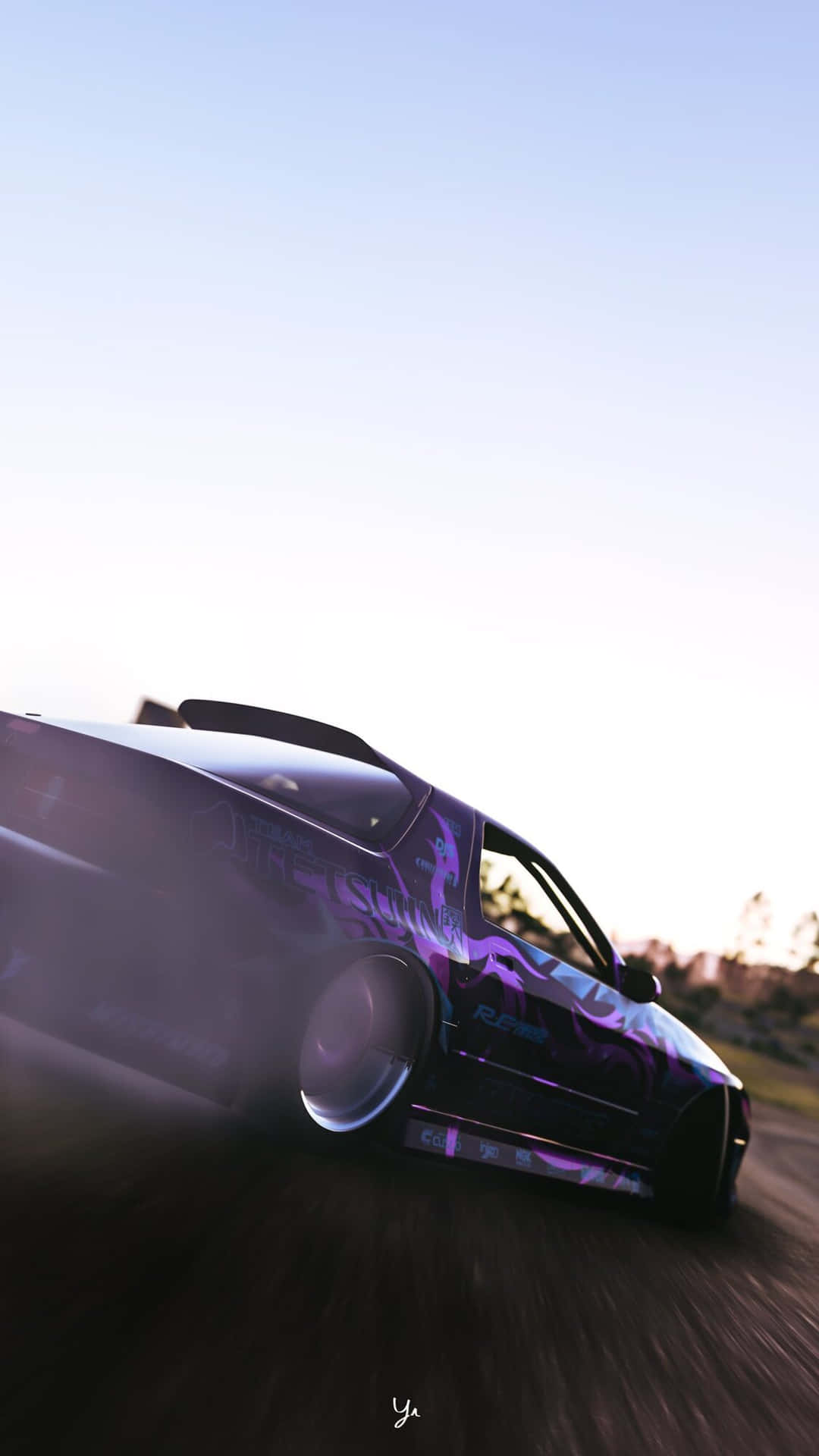 Iphone Xs Need For Speed Payback Background Black And Purple Mazda RX-7