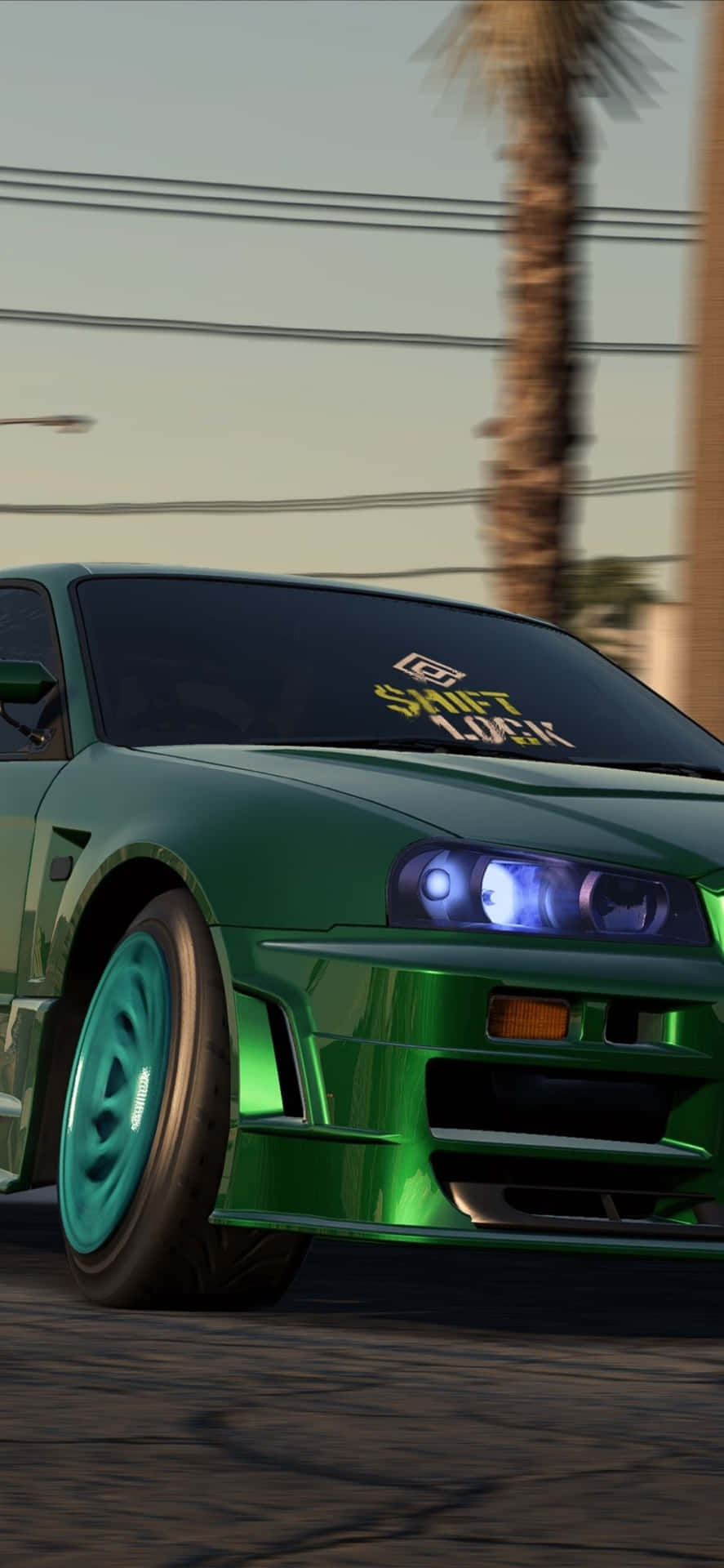 Iphone Xs Need For Speed Payback Background Dark Green Modded Car