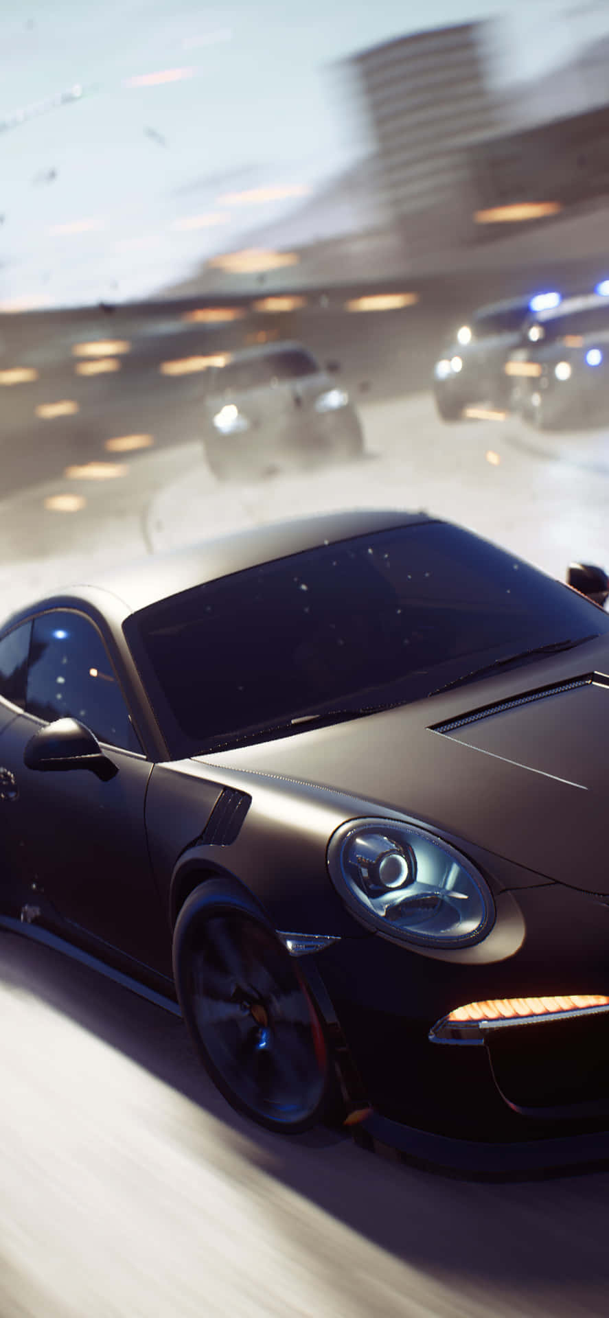 Fondode Pantalla Para Iphone Xs De Need For Speed Payback Con Un Porsche 911 Negro.