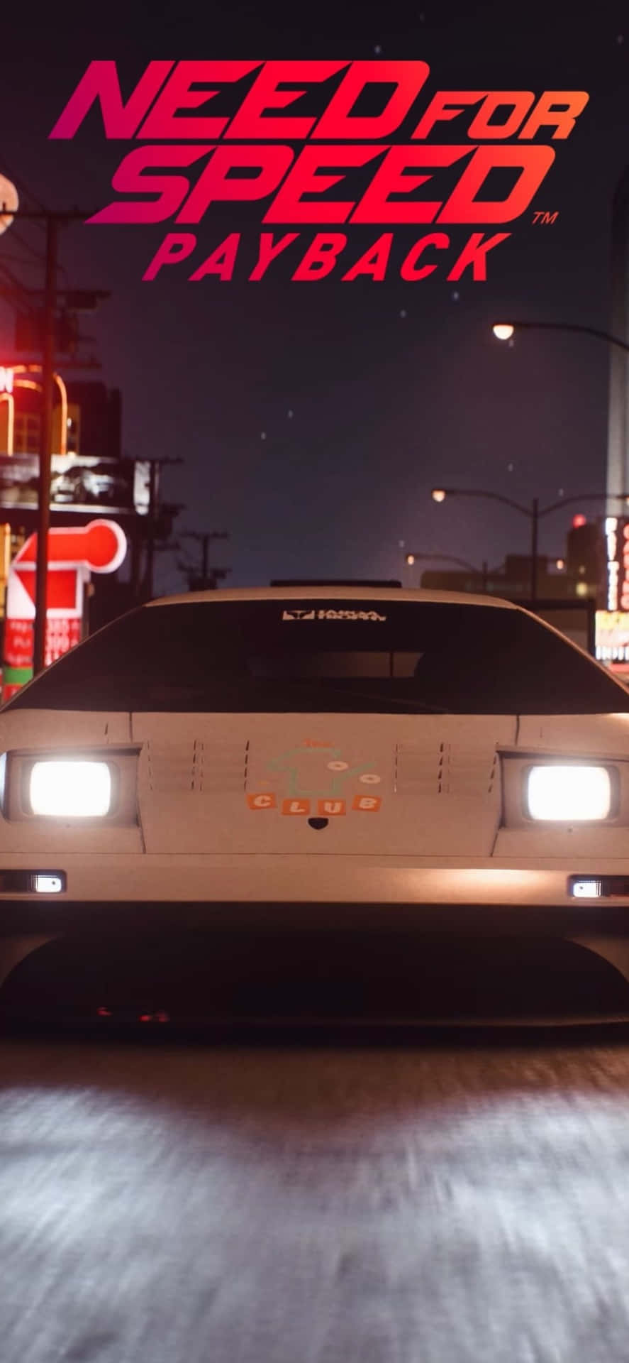 Iphonexs Bakgrund Need For Speed Payback Vit Lamborghini