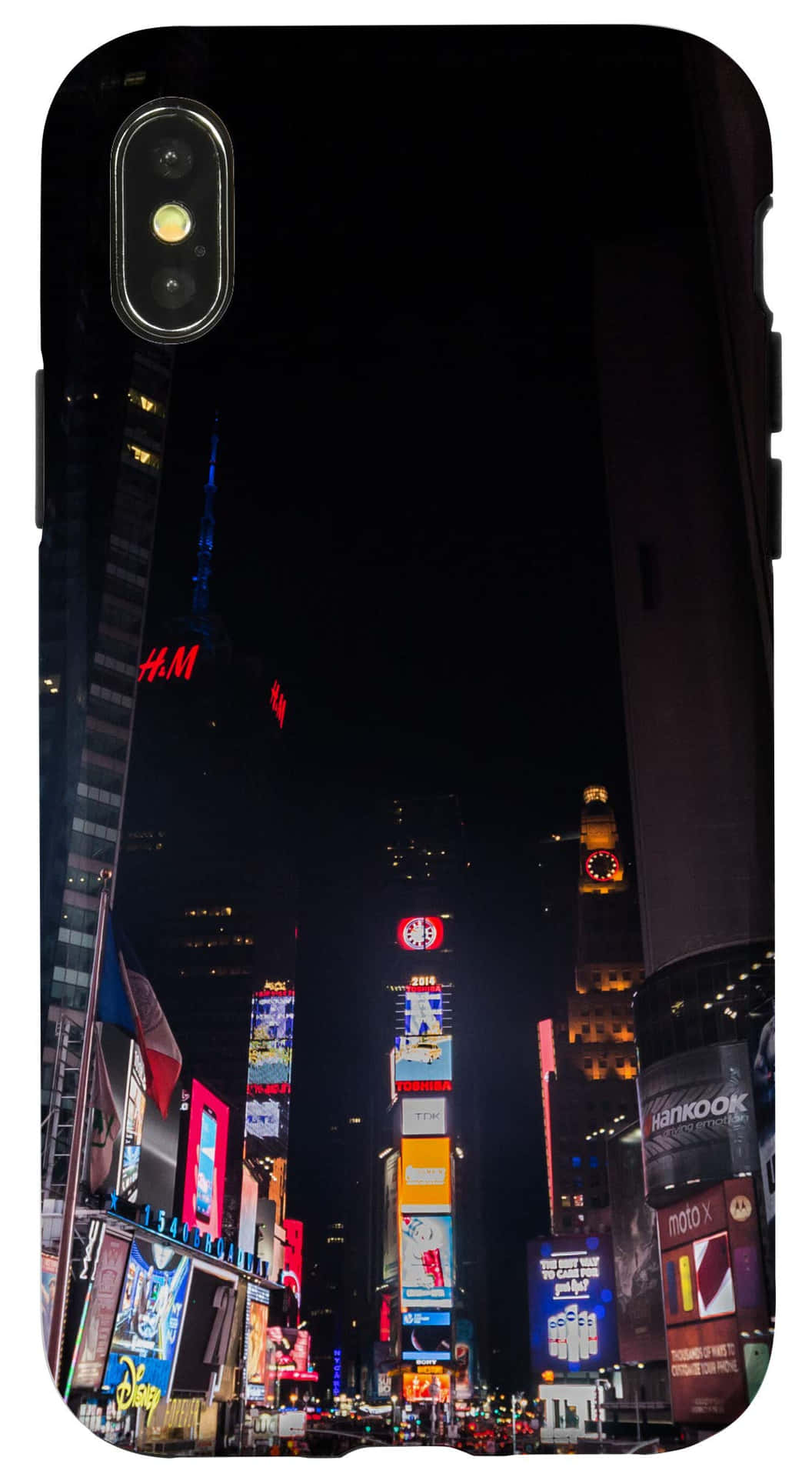 Iphone Xs overlooking New York City skyline