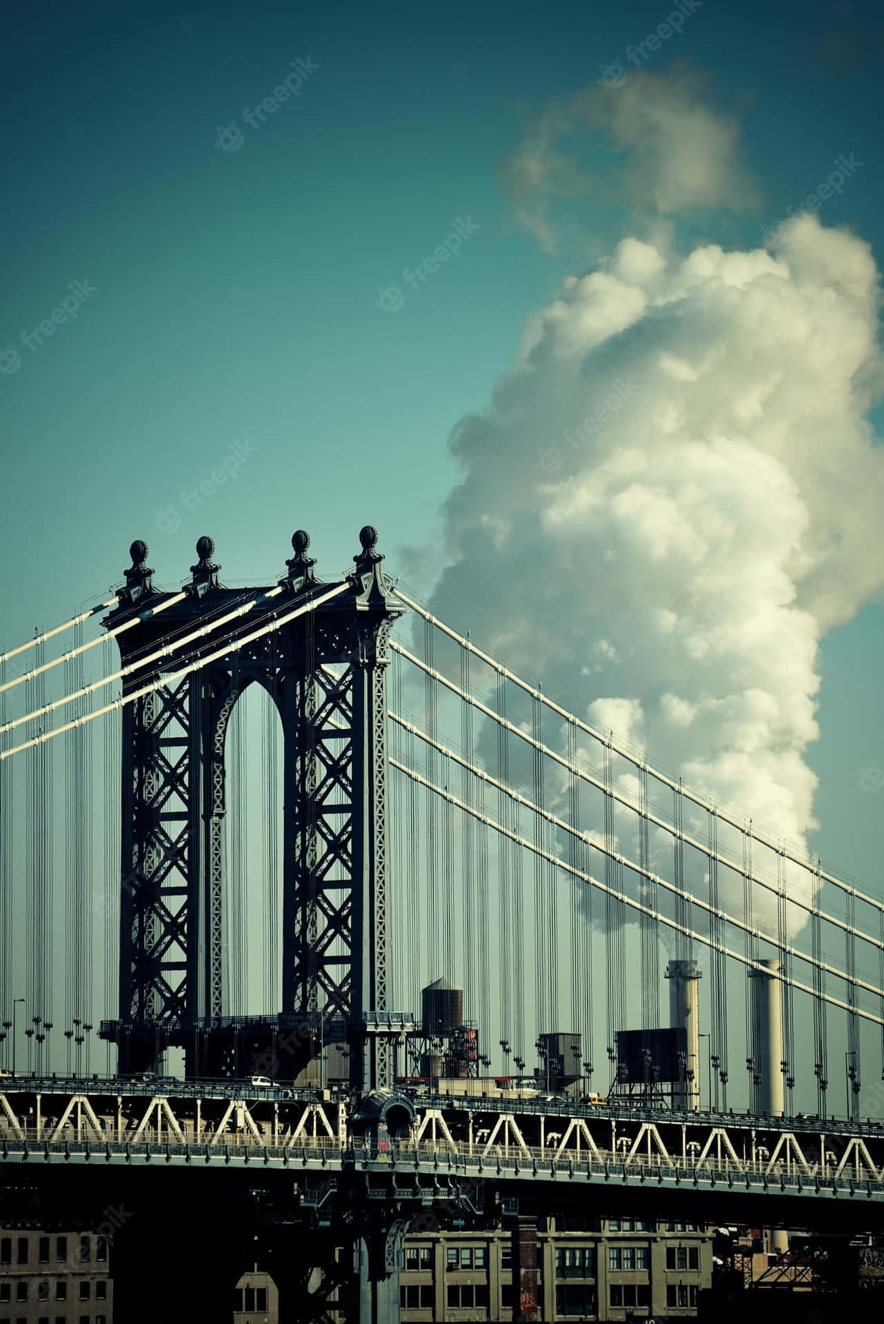 Et billedskønt landskab af New York City på den smukke Iphone Xs skærm.