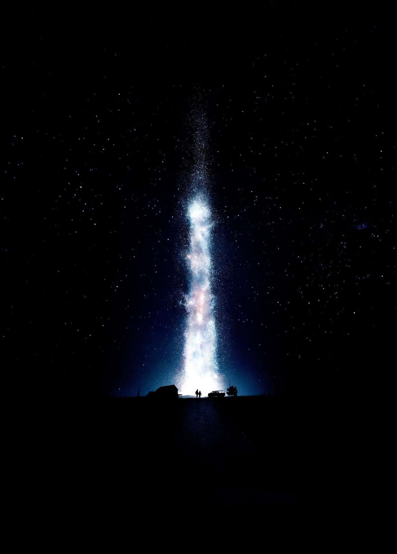 Interstellar Silhouette iPhone XS OLED Background