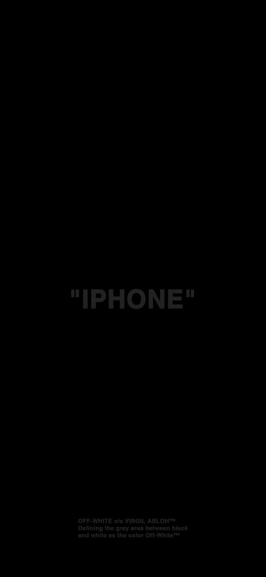 Bold Letters Typography iPhone XS OLED Background