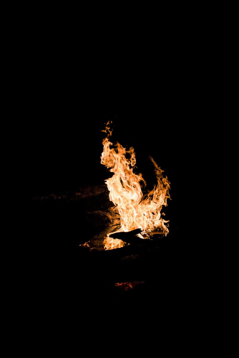 Bonfire Flame iPhone XS OLED Background