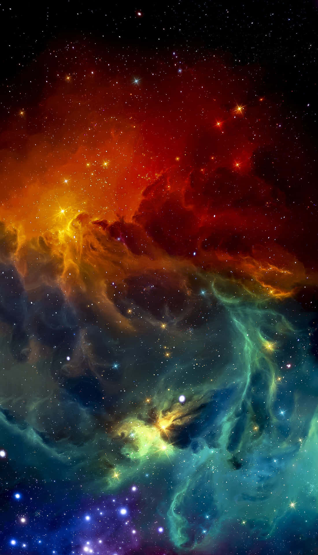 Interstellar Clouds iPhone XS OLED Background