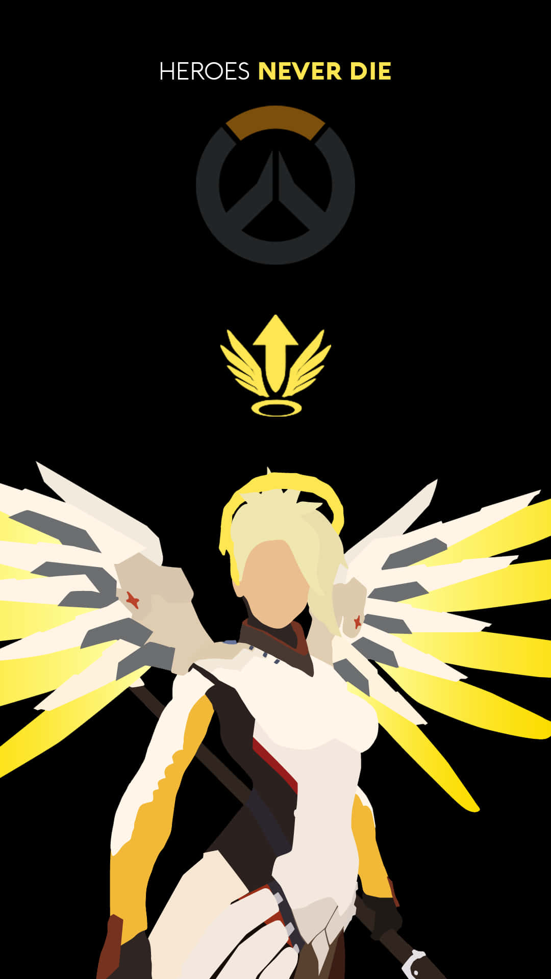 Mercy Digital Art Iphone Xs Overwatch Background