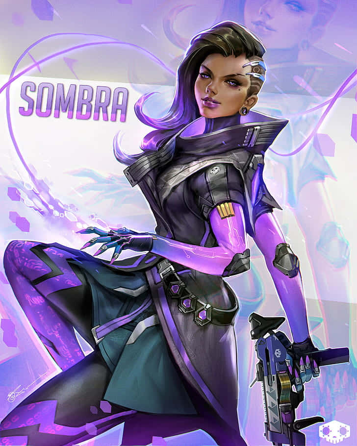 Sombra Poster Iphone Xs Overwatch Background