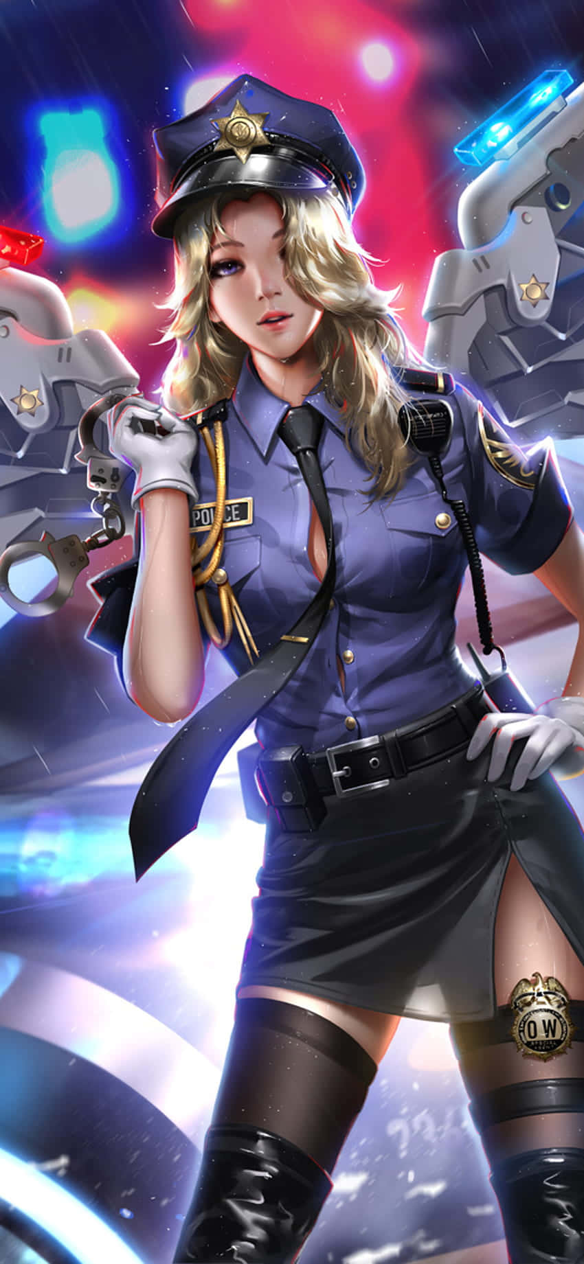 Mercy Police Uniform Iphone Xs Overwatch Background