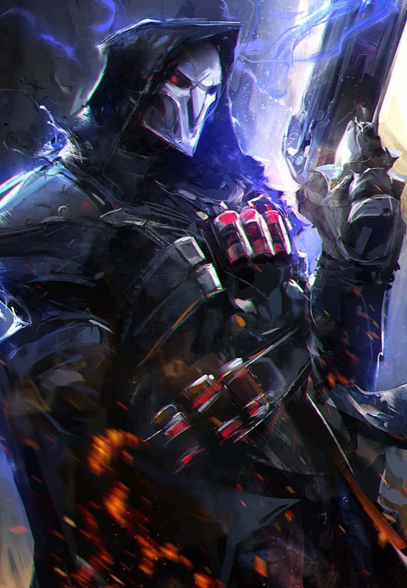 Reaper Art Iphone Xs Overwatch Background
