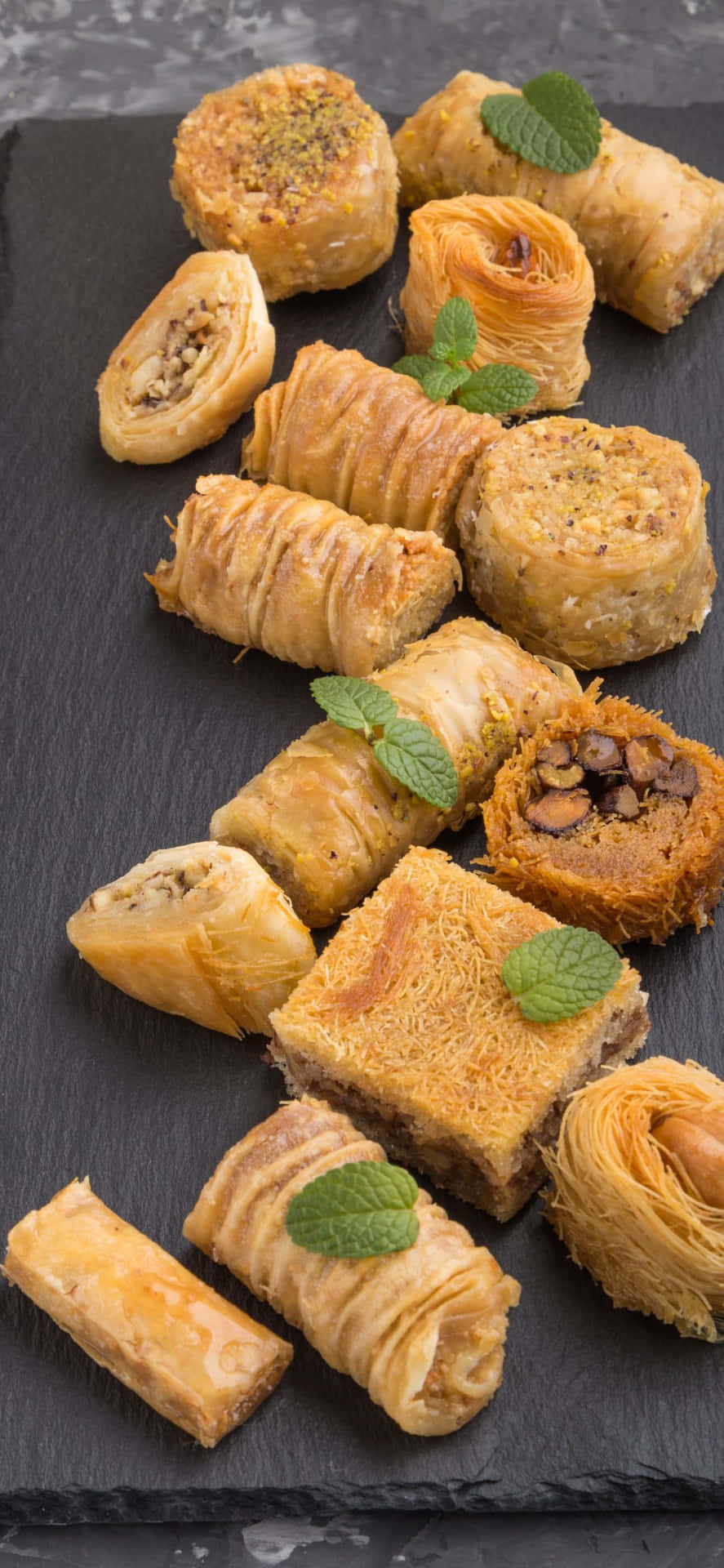 Arabic Desserts iPhone XS Pastries Background
