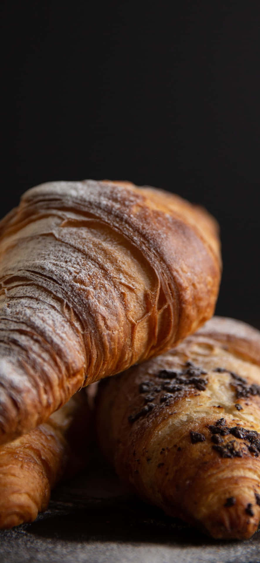Food Aesthetic iPhone XS Croissant Pastries Background