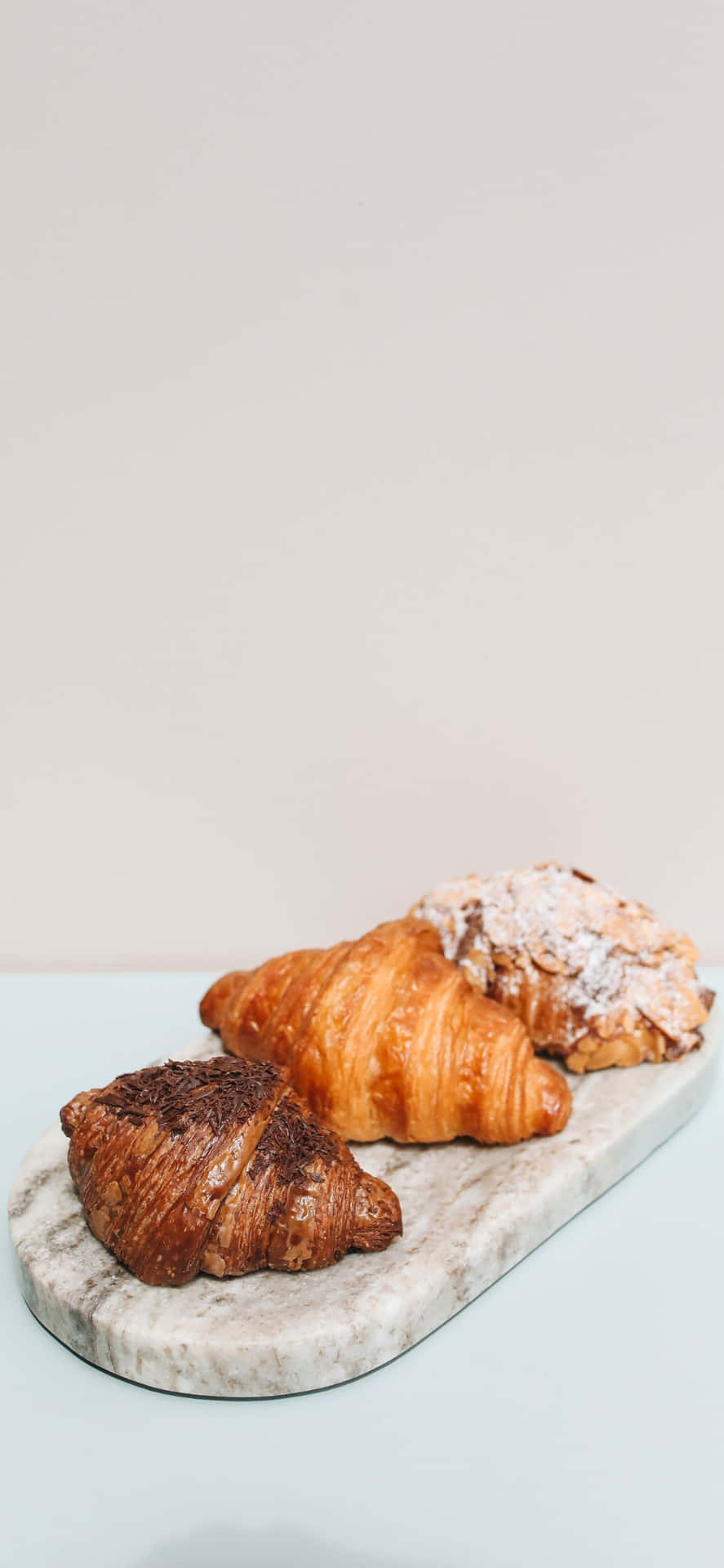 Yummy Croissants iPhone XS Pastries Background