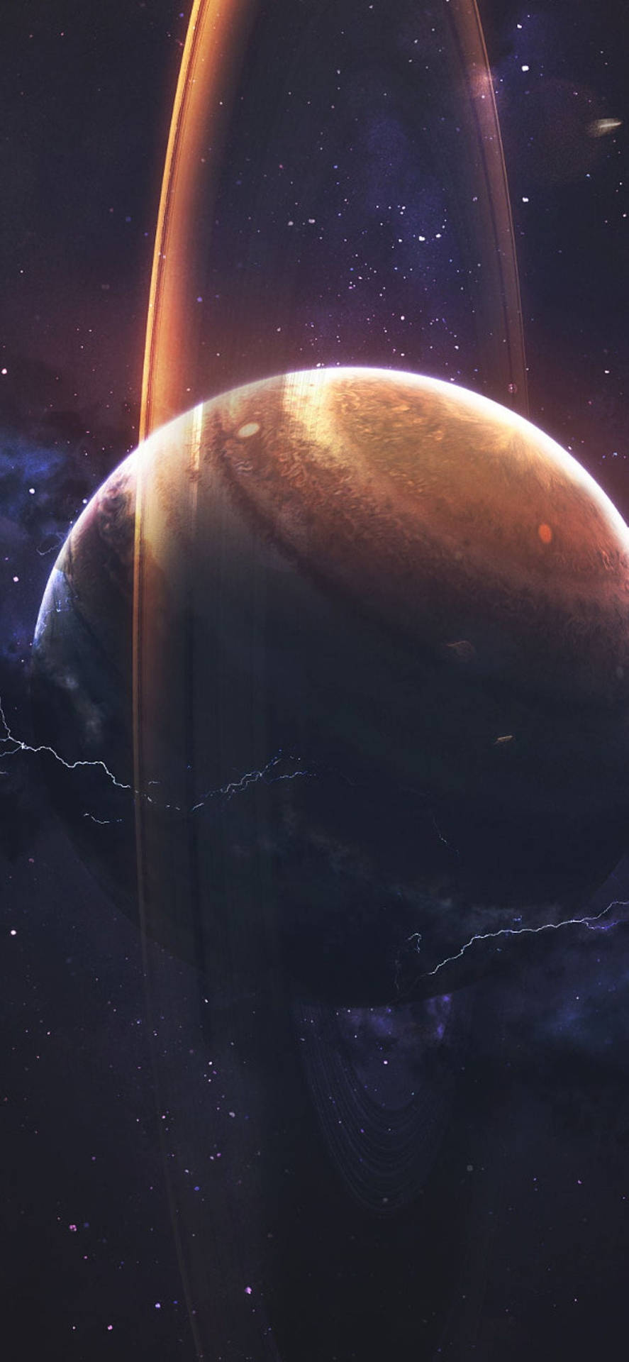 Explore the Unknown With the Iphone Xs Planet Wallpaper