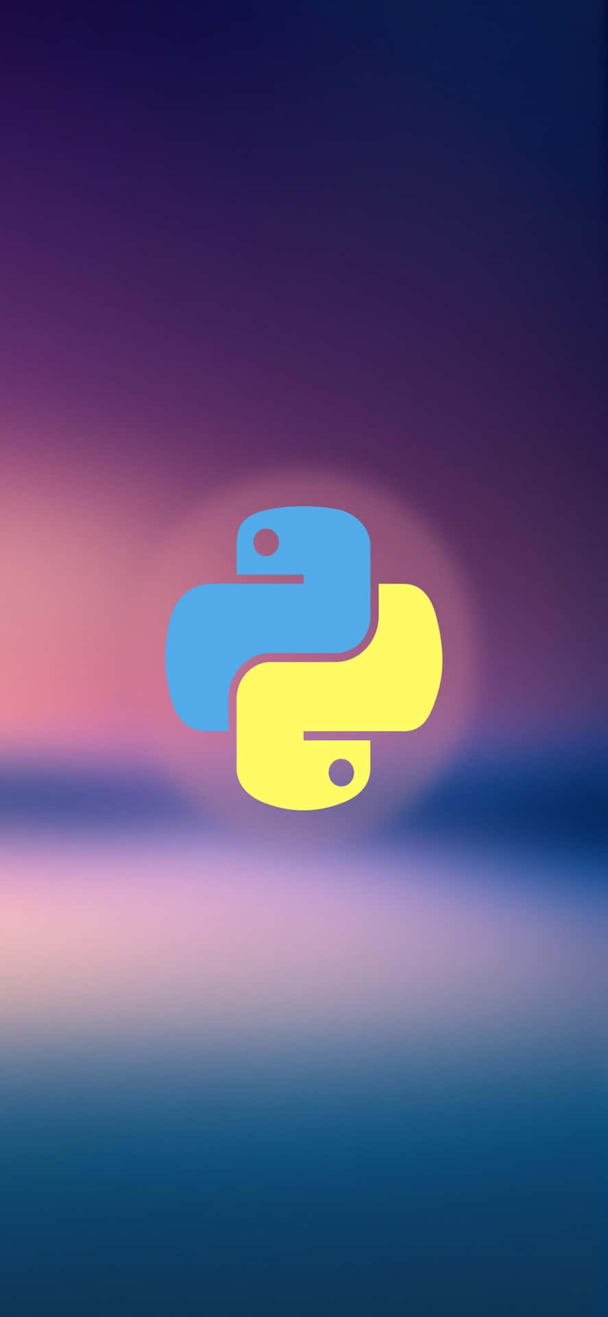 Iphonexs Programmeringsbakgrund Python Logotyp.