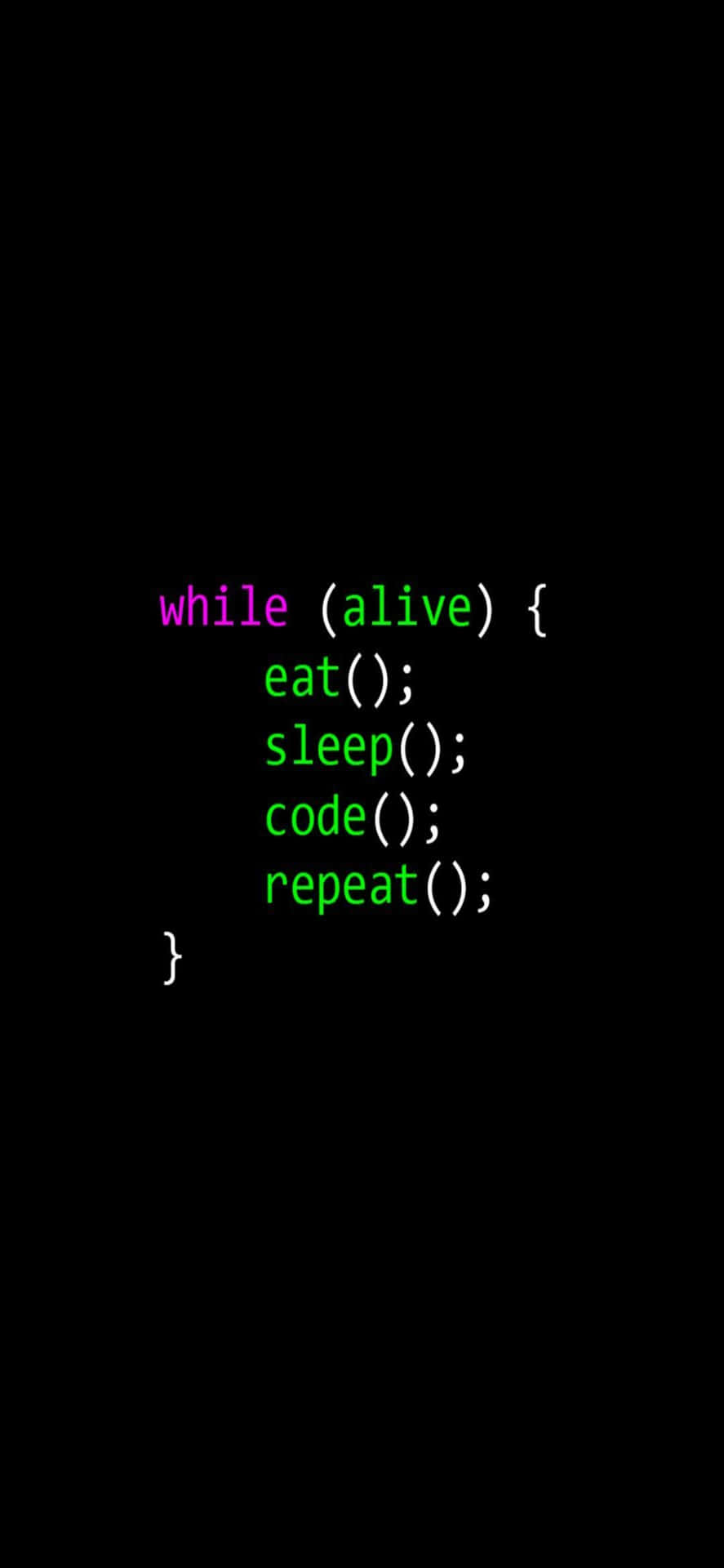 Iphone Xs Programming Background Alive Quote