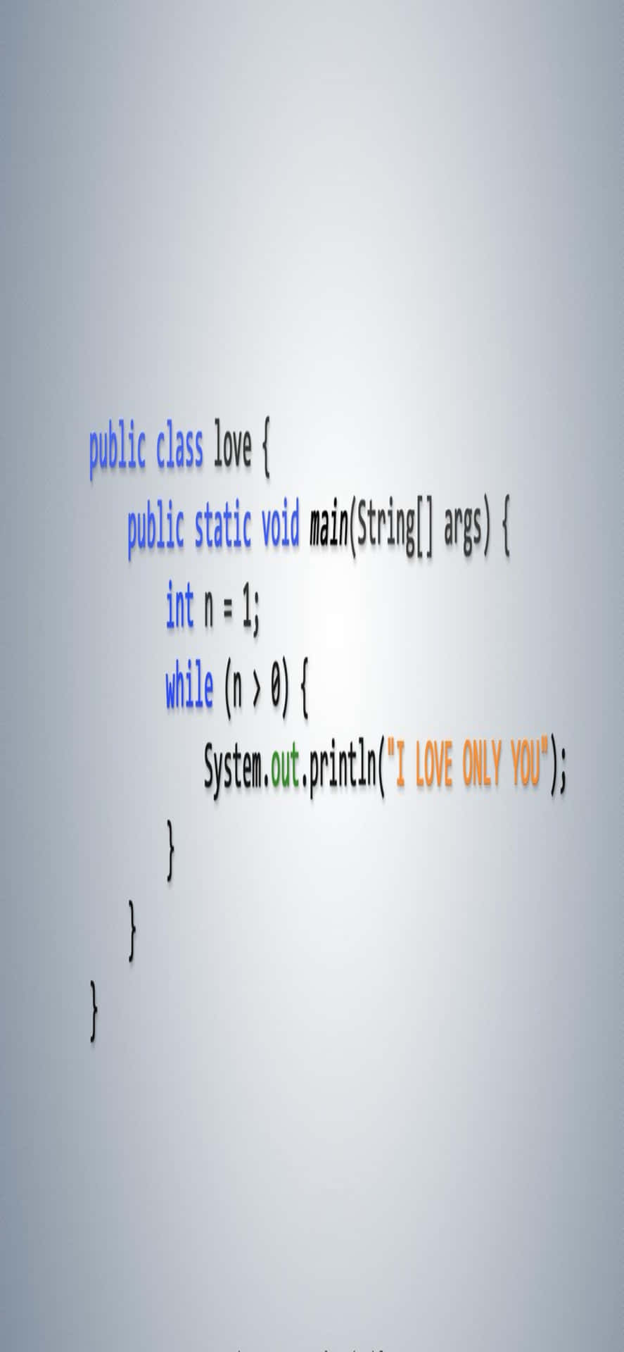 Iphonexs Programmeringsbakgrund, Java-kodning.