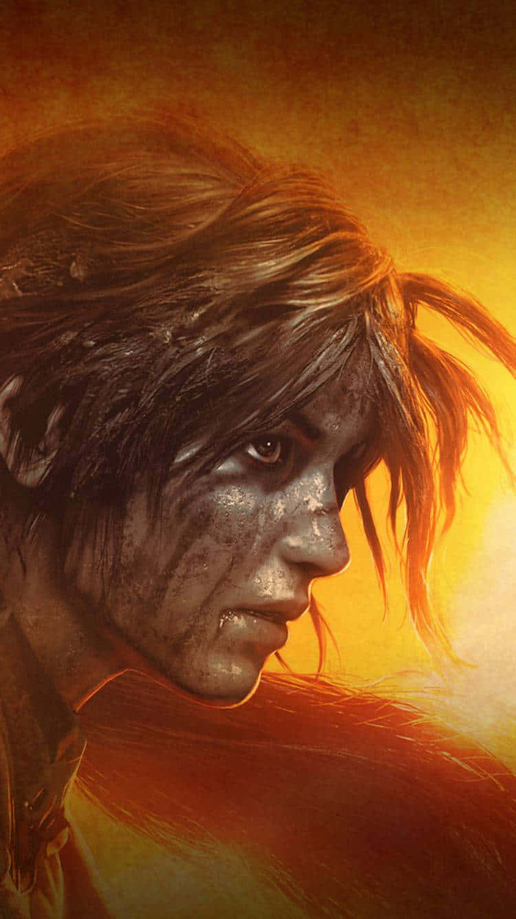 Varen Upptäcktsresande Med Iphone Xs Rise Of The Tomb Raider