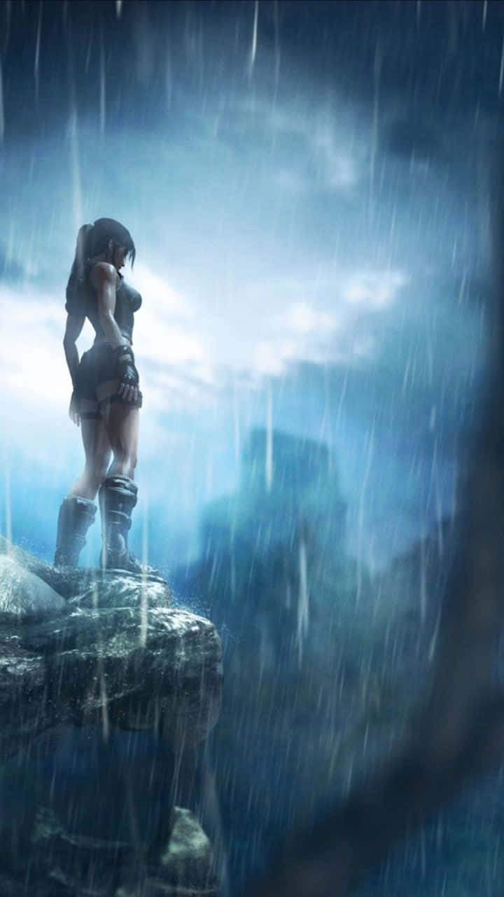 Erlebeein Abenteuerliches Leben Mit Dem Iphone Xs Und Rise Of The Tomb Raider.