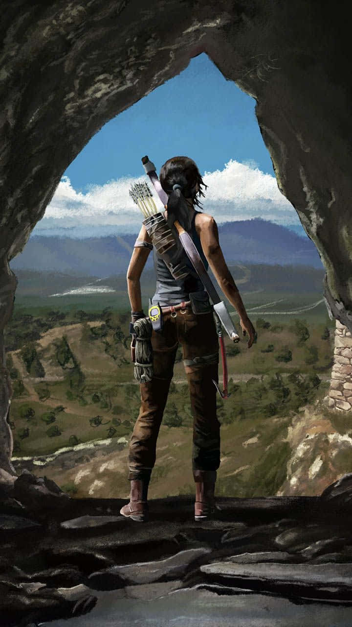 Overleve og erobre med Iphone Xs Rise Of The Tomb Raider
