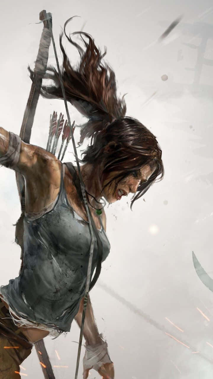 Hänvisatill Utmaningen I Iphone Xs Rise Of The Tomb Raider.