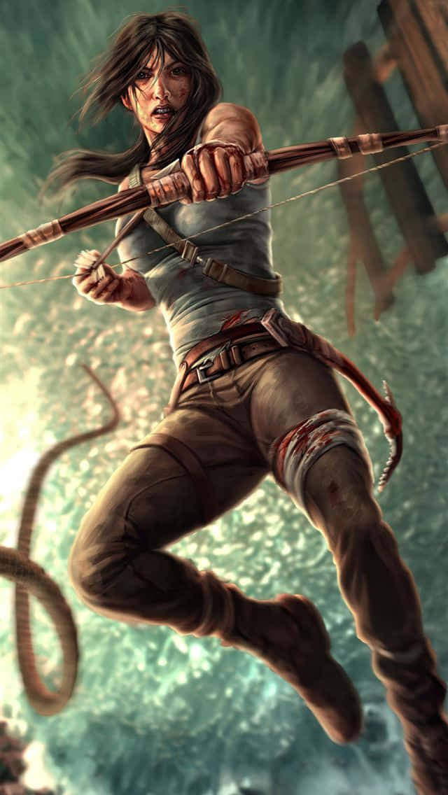 Erobraden Häpnadsväckande Äventyrsresan I Rise Of The Tomb Raider På Din Iphone Xs.