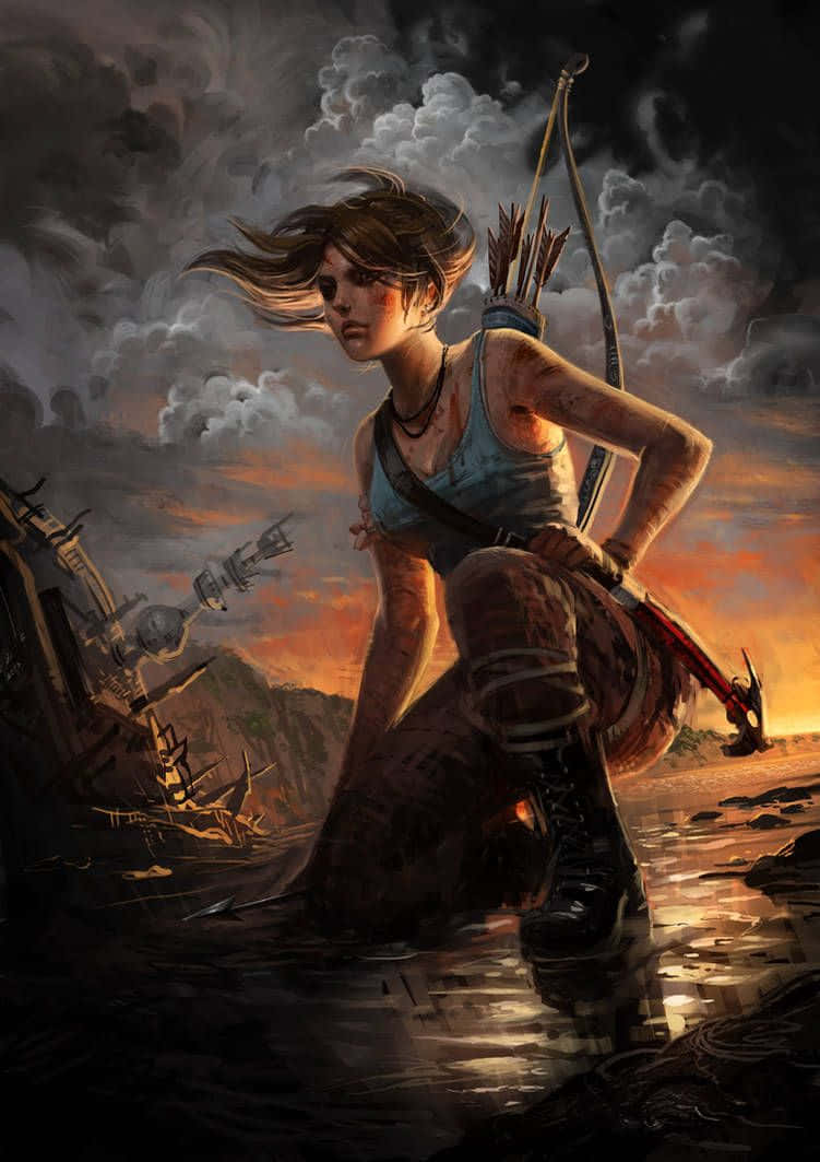 "The Latest Adventure of Lara Croft on an Iphone Xs"