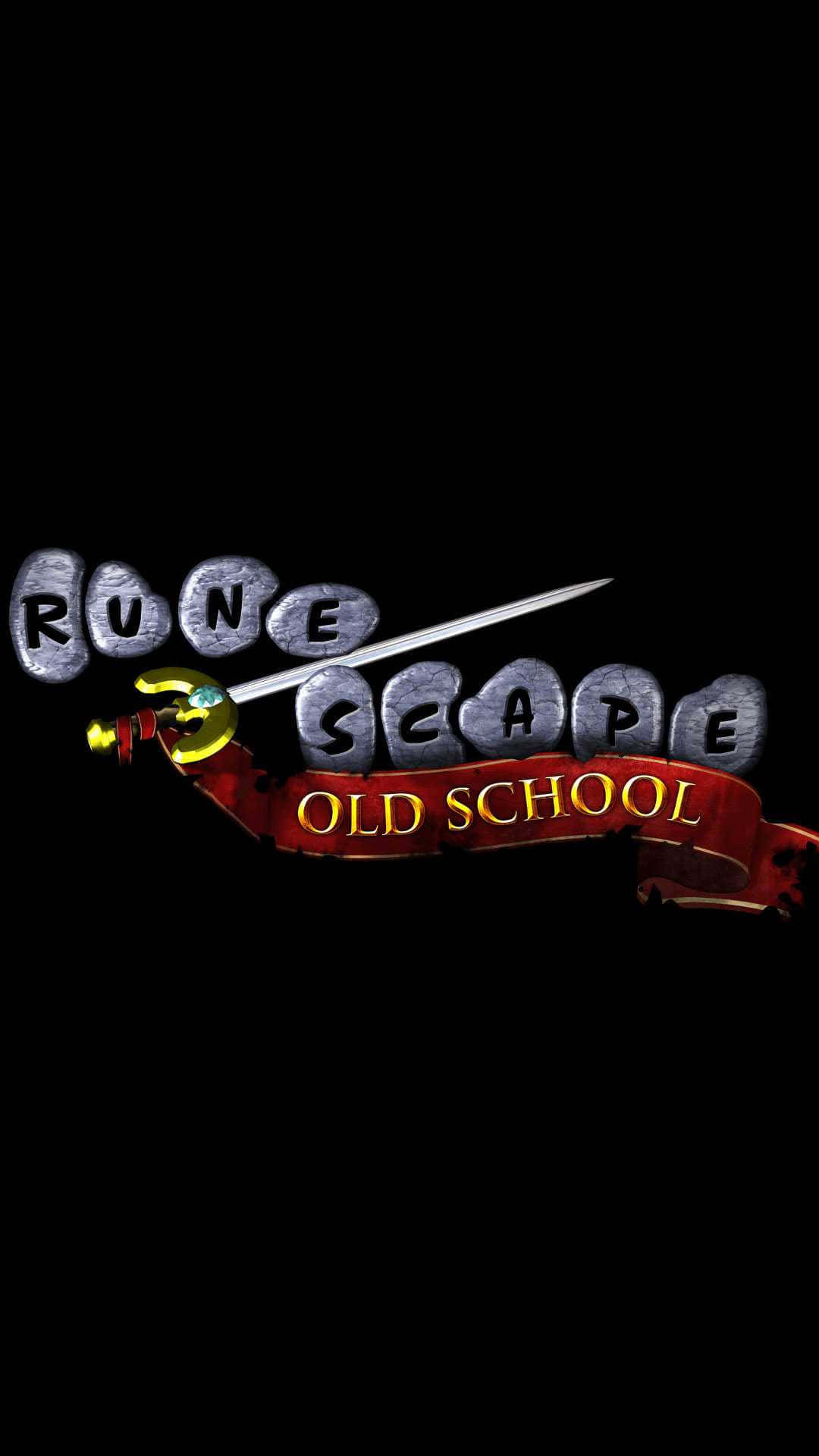Iphone Xs Runescape Oldschool Background Logo Black Background