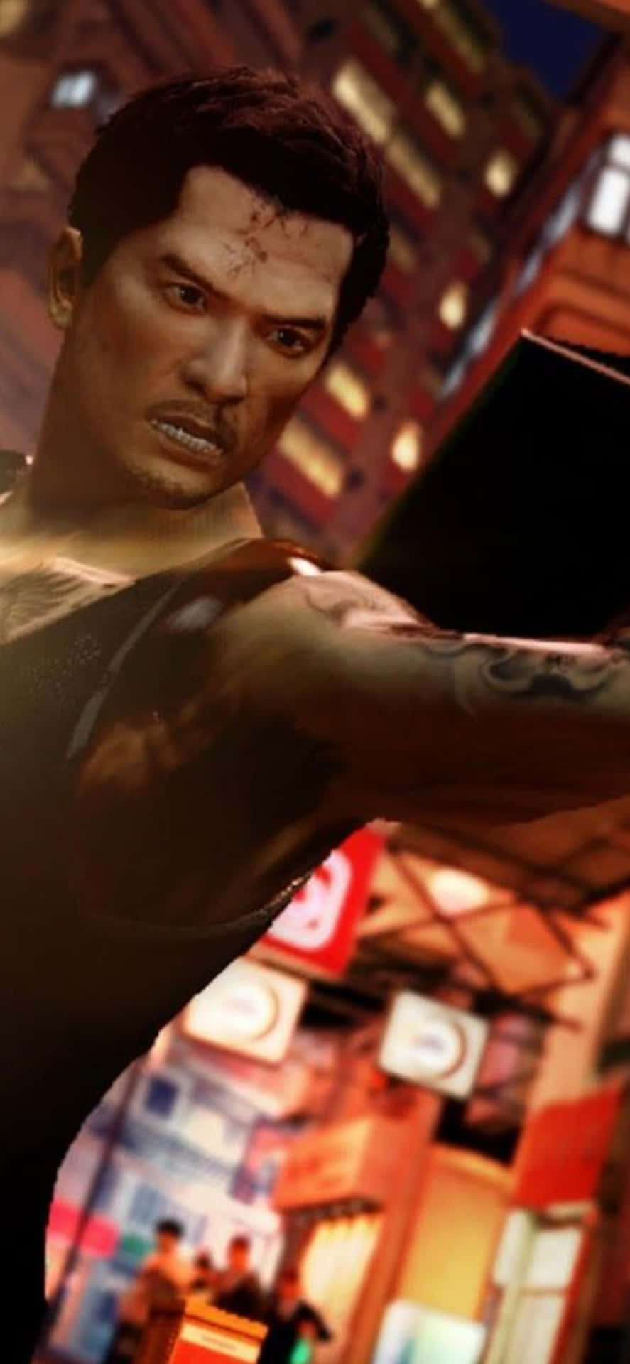 Iphone Xs Sleeping Dogs Straight Punch Background