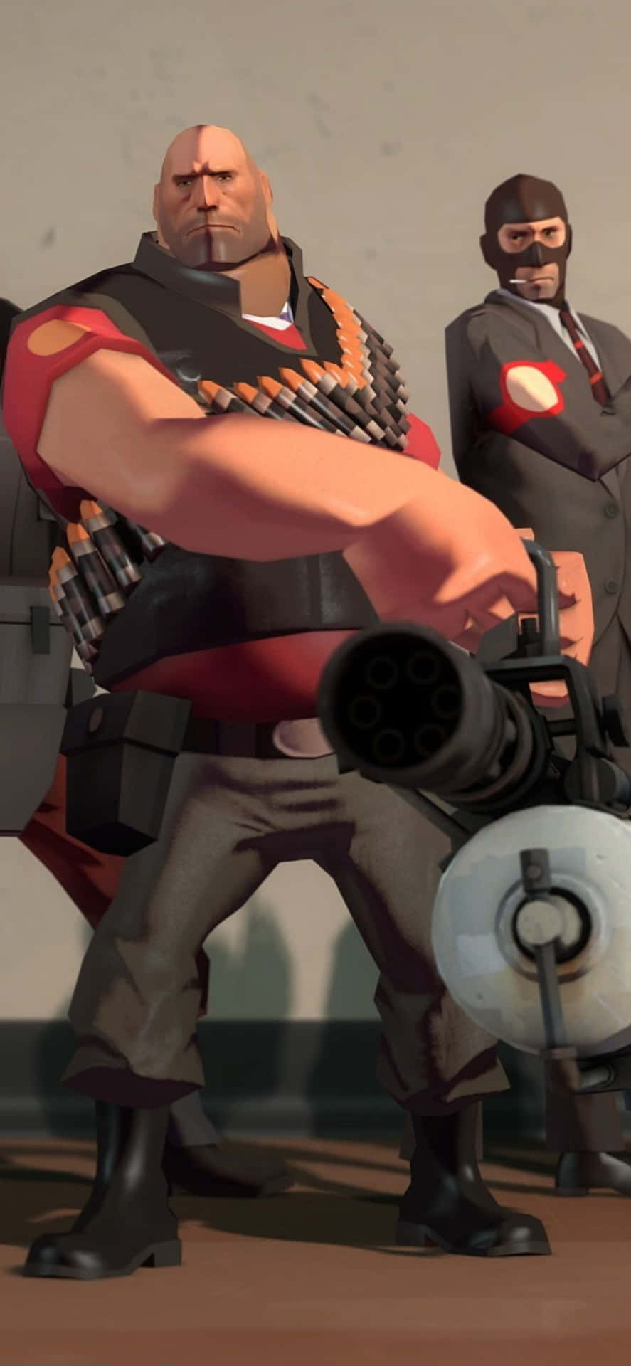 iPhone XS Team Fortress 2 Heavy Med Spy Baggrund