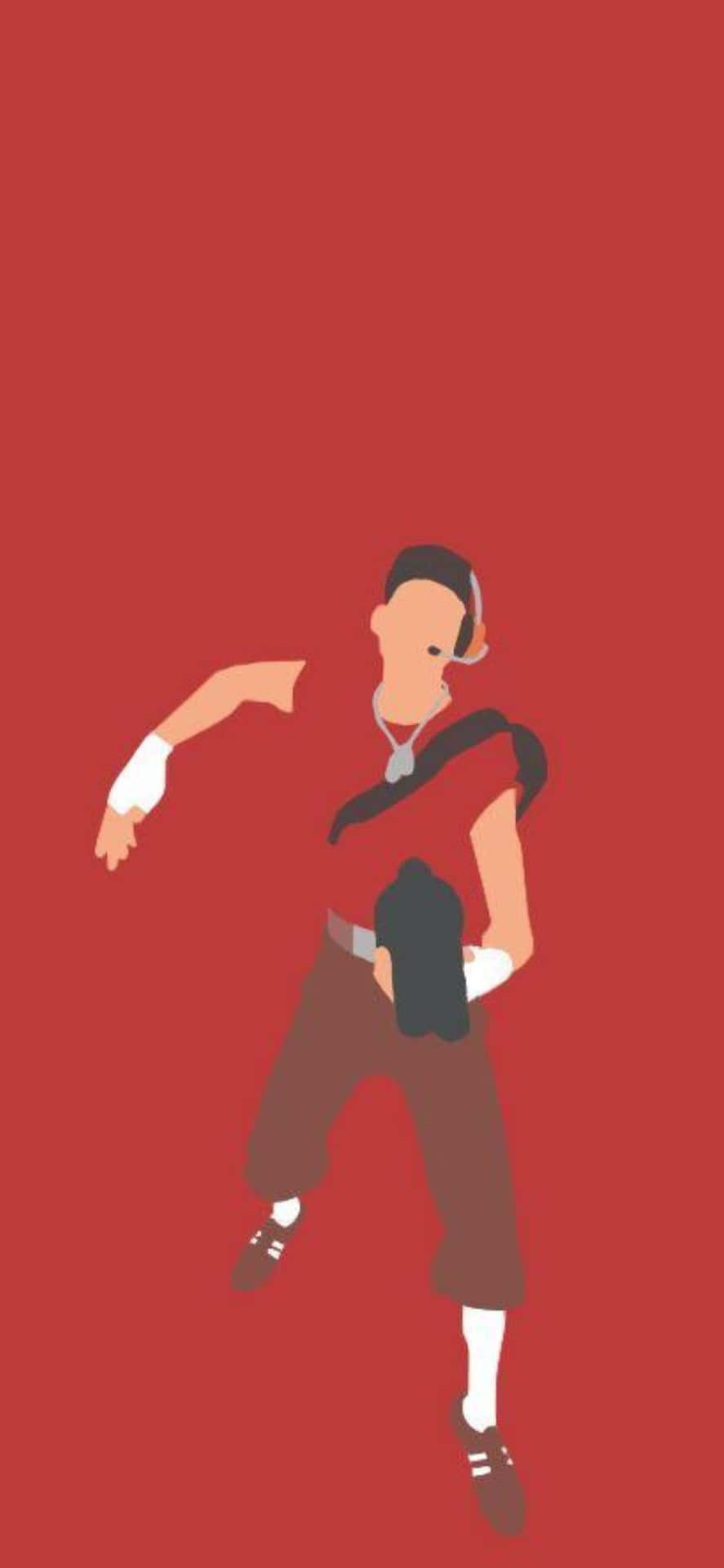 Iphone Xs Tf2 Background Red Poster Scout Taunting