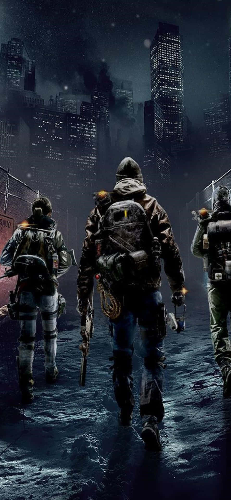 Iphone Xs The Division Background Squad Going To The City
