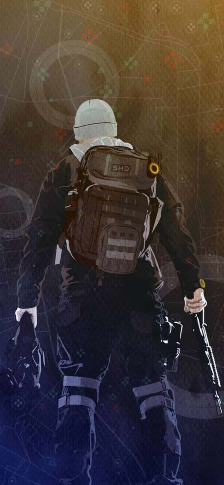 Iphone Xs The Division Background Man With A Backpack