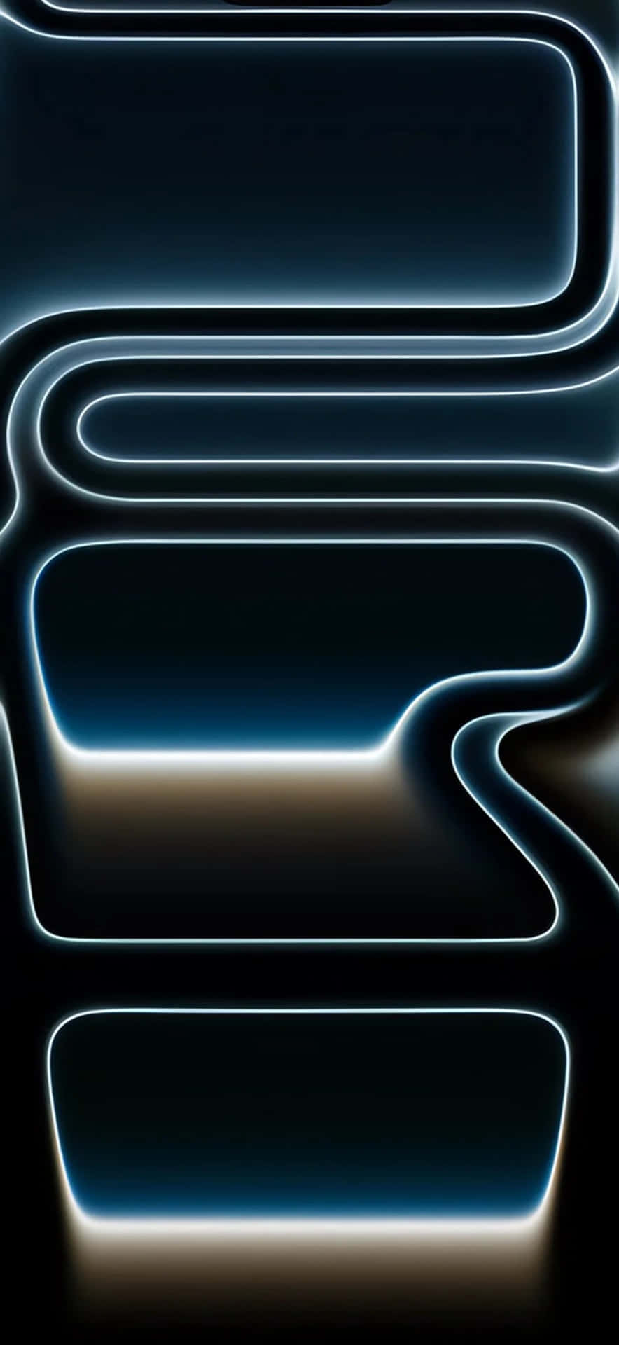 Diseño De Contorno Neón Del Iphone 17 Fondo de pantalla